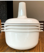 VTG TUPPERWARE 5pc Microwave Stack Cooker 3qt 1.75qt Steamer Lid Cone Al... - $61.53 CAD