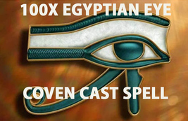 Haunted 100X COVEN CAST EGYPTIAN EYE HEALTH WEALTH PROTECT Magick Cassia4 Witch  image 2