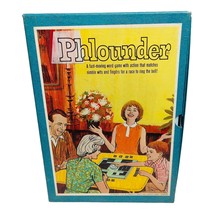 Vintage PHLOUNDER 3M Bookshelf Board Game Complete 1962 scrabble style game - £13.58 GBP