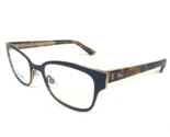 Christian Dior Eyeglasses Frames Montaigne n12 MXQ Blue Tortoise Gold 50... - $138.59