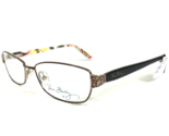 Vera Bradley Eyeglasses Frames Peggy Tutti Frutti TFI Brown Cat Eye 52-1... - $41.71