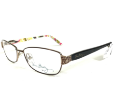 Vera Bradley Eyeglasses Frames Peggy Tutti Frutti TFI Brown Cat Eye 52-16-135 - £32.79 GBP