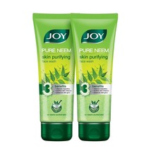 Joy Skin Purifying Neem Face Wash for Acne &amp; Pimples - 100ml (Pack of 2) - £14.89 GBP