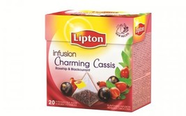 Lipton Flavored Fruit Tea - Charming Cassis - Rosehip and Blackcurrant - Premium - $20.48