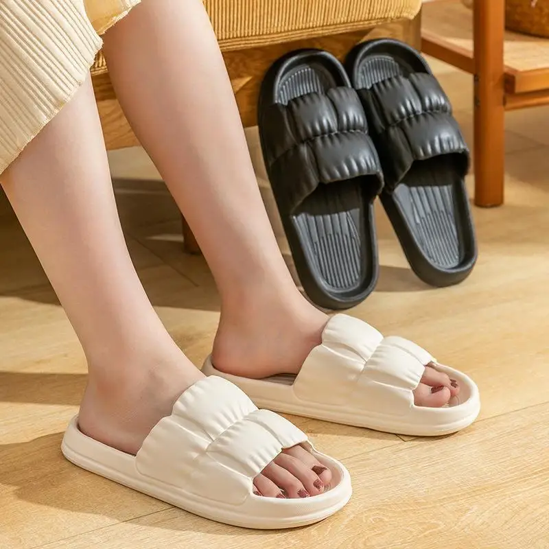 2024 Women Soft Sole Cloud Slippers Thick Platform Indoor Outdoor Beach Sandals - £10.78 GBP+