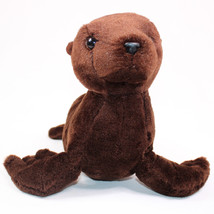 Aurora Destination Nation Brown Seal Plush 10" Inch Realistic Stuffed Animal Toy - $9.51