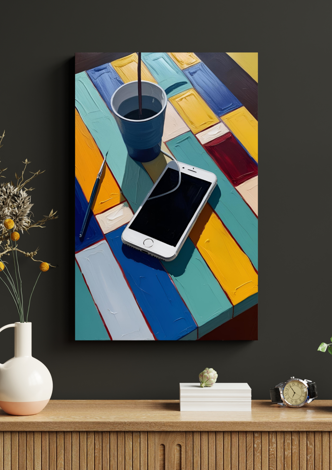 Digital Wall Art - Title: Human Touch Amidst the Digital Divide Item image 2