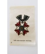 1910&#39;s Tobacco Silk The Red Eagle Prussia Medal # 2 in Series - $14.05 CAD