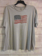 Old Navy Flag T Shirt Men&#39;s XXL Gray 2009 United States American T-Shirt... - $8.99