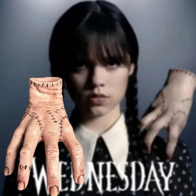 2023New Horror Wednesday Thing Hand Toy From Addams Family Latex Figurine Home - £15.54 GBP+