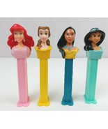 Vtg Lot of 4 Disney Princess Pez Dispensers Belle, Ariel, Jasmine, &amp; Poc... - $17.58 CAD