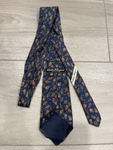 Salvatore Ferragamo Silk Banjo Instrument Tie Made In Italy - £19.11 GBP