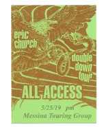 ERIC CHURCH 2019 Double Down Concert Tour SATIN ALL ACCESS Backstage Pas... - €21,30 EUR