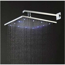 Cascada Ceiling Mount Rainfall LED Shower Head, (include Shower Arm) (10 Inch, B - £210.15 GBP