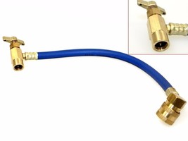 AC R134A Charging Recharging Hose W/ Valve Can Tap &amp; Bras Quick Connect ... - $11.99