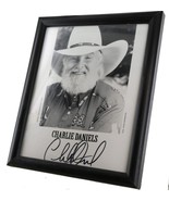 Framed Autographed Picture of Charlie Daniels - £135.09 GBP