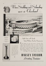 1931 Print Ad Cleveland Municipal Stadium Halsey Taylor Drinking Fountains - $26.98