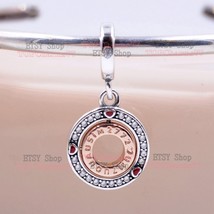 2023 Mother&#39;s Day Release Two-tone Rotating Love Message Dangle Charm  - £12.97 GBP