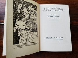 Judy Bolton The Haunted Attic by Margaret Sutton Red Tweed HC Book 1932 - £7.75 GBP