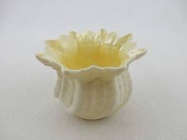 Rose Bowl Cache Pot Vase Nautilus IRISH BELLEEK Porcelain Brown Mark, 7t... - $24.45