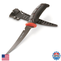 Ugly Stik Fishing Tools 7" Tapered Knife, Black - Durable &amp; Non-Slip Handle - $35.15