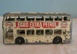 ESSO EXTRA PETROL DOUBLE DECKER DAINLER Bus - Lesney / Matchbox No  74 - £8.60 GBP