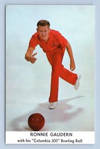 Famous Bowler Ronnie Gaudern Columbia 300 Bowling Ball Reproduction Postcard C18 - £2.29 GBP