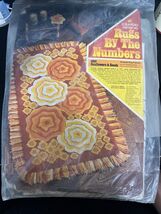 Vintage 1972 Columbia Minerva Rugs By The Numbers Kit #4816 Sunflowers MCM - $23.75