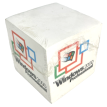MicroSoft Windows 2000 Professional Vtg Sticky Notes Cube Promo 3.5in Dead Tech - £28.44 GBP