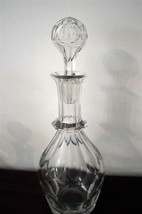 Early Victorian c1840 Facet Cut 11&quot; Wine &amp; Whiskey Decanter - £64.90 GBP