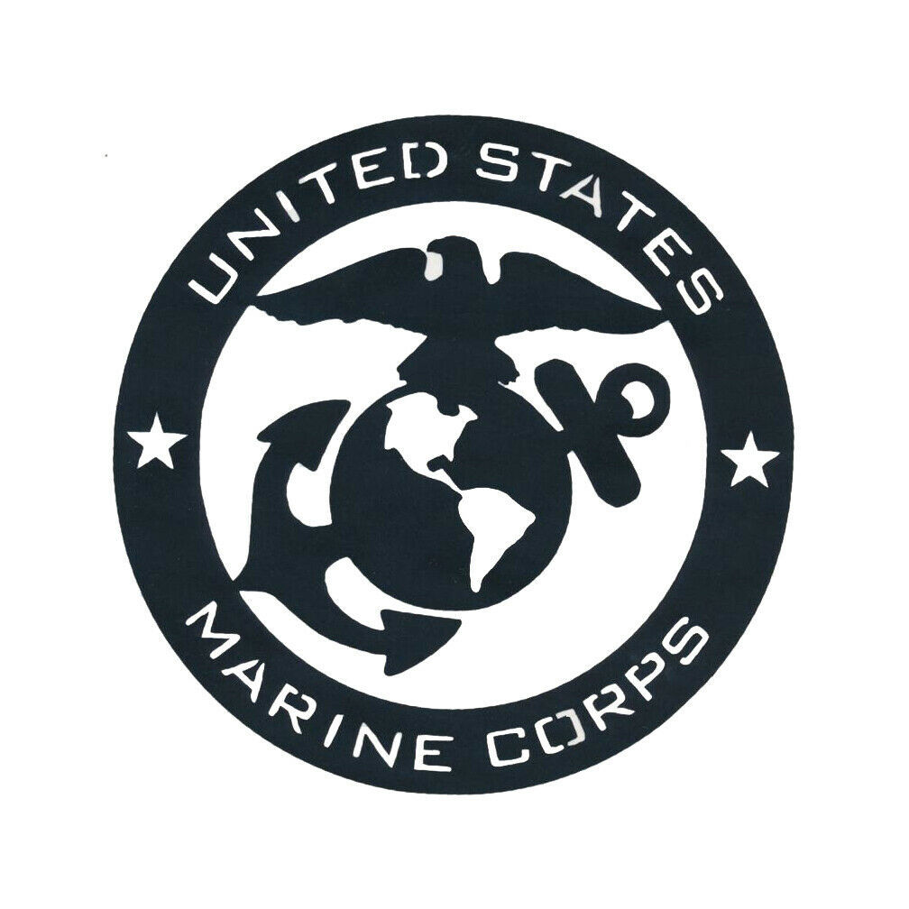 2x USMC Marines Vinyl Decal Sticker Different colors & size for Cars/Bikes/Windo