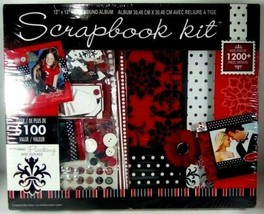 Westrim Crafts 12x12 Scrapbook Kit Flocked Over 1200 + Pieces New Sealed... - $24.08