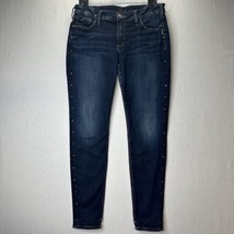 Silver Jeans Womens 33 Suki Skinny Curvy Stretch Blue Denim Embellished ... - $24.99