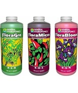 General Hydroponics Flora Series FloraGro FloraBloom FloraMicro 32 oz QT... - $911.52 MXN