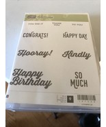 Stampin’ Up RETIRED Perfect Pairings Sale-a-Bration set of 9 rubber stamps - $245.46 MXN