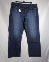 Banana Republic Straight Fit Men&#39;s Straight Leg Dark Wash Jeans Size 42x... - $38.61