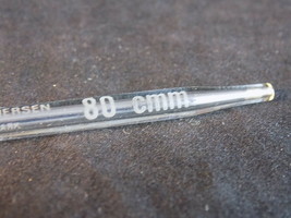 Glass Volumetric Pipette Reusable H.E Pedersen 80 Cmm Angled Tip - £7.94 GBP