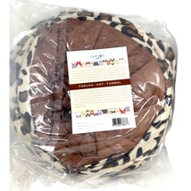 Tarvos Collapsible Cat Tunnel Leopard Design Space Saving 9.8in x 21.6in - £12.01 GBP