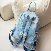 brand Fashion women backpack wask cowboy backpack for college women Denim Backpa - £72.11 GBP