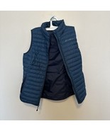Eddie Bauer Vest EB650 Down Puffer Womens S Blue Full Zip Pockets Casual - $26.58 CAD