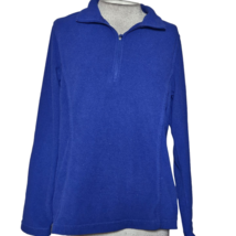 Blue Quarter Zip Fleece Size Small - £19.55 GBP