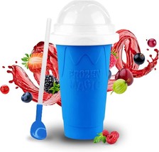 EJ1 Slushie Maker Cup TIK TOK Frozen Magic Double Layer Silicone Squeeze Cup - Q - £23.73 GBP