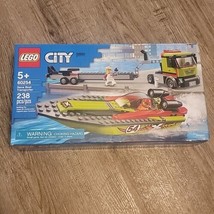 Retired LEGO CITY 60254 Race Boat Transporter New Sealed Box - £28.31 GBP
