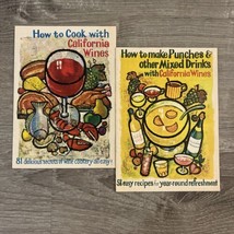 Vtg Lot Of 2 Booklets :How to Cook With California Wines: 81 Secrets / R... - £11.98 GBP