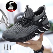 safety shoe boots new new men work safety shoes steal toe safety shoes sneaker l - £41.00 GBP