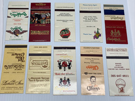 10 Rare Vintage Matchbook Covers Orlando Restaurants Bogart’s Bergamo’s  GMG - £19.47 GBP