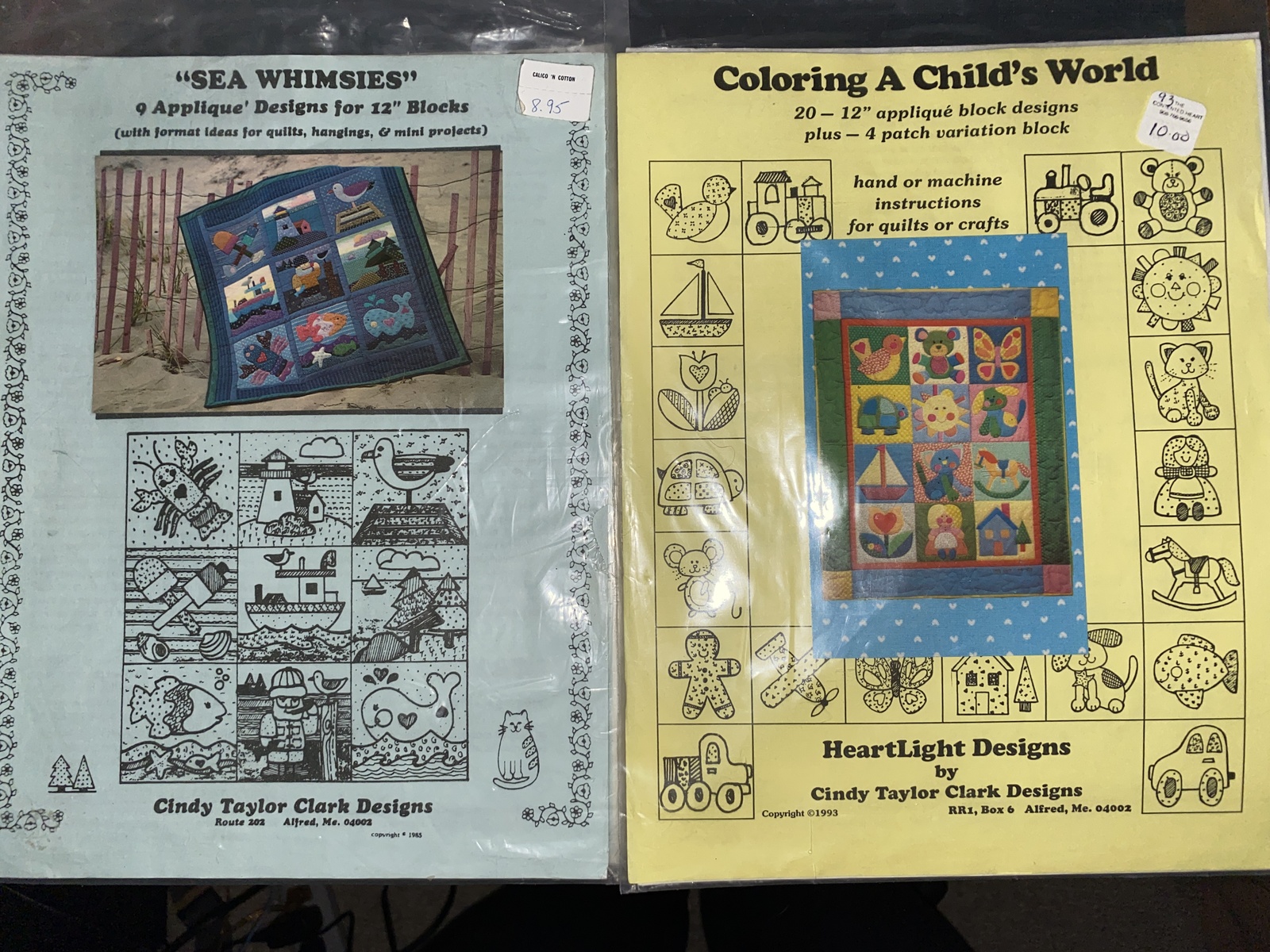 Cindy Taylor Clark Designs Block Sea Whimsies or Coloring A Child's World U Pick - $7.00