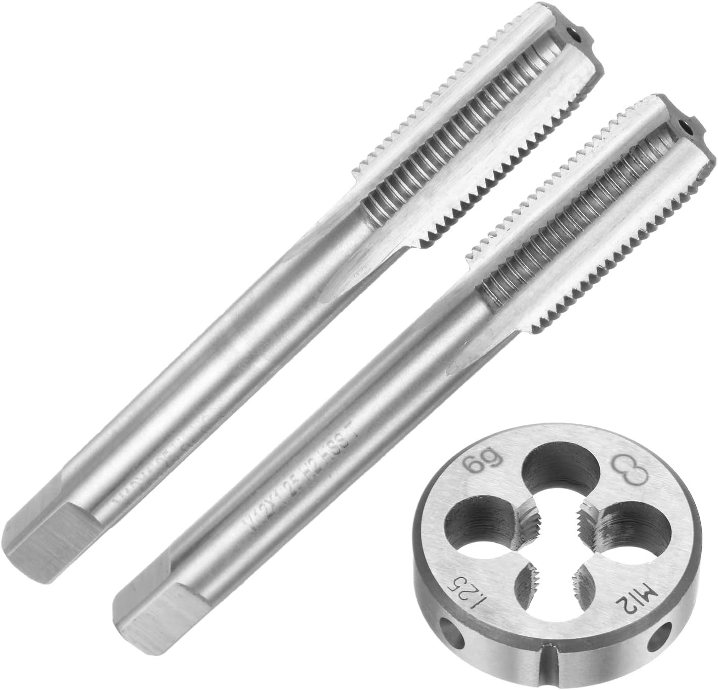 Uxcell 3Pcs Metric Hand Tap And Die Set, M12 X 1.25 Taper/Plug Thread Ta... - $34.99