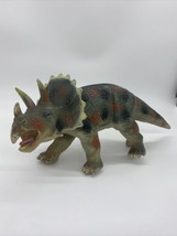 Triceratops 2007 Dinosaur Toys R Us Brown green Pa-10609 Maidenhead Poly Filled - £8.17 GBP