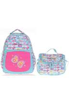 Kids&amp;Love Pink-Turquoise Butterfly Primary School Bag and Lunch Set - Girls - £138.70 GBP